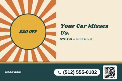 Retro 70s · Big Offer: Your Car Misses Us.