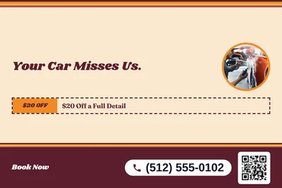 Retro 70s · Coupon: Your Car Misses Us.