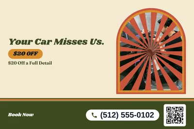 Retro 70s · Photo Frame: Your Car Misses Us.