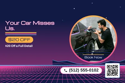 Synthwave · Photo Frame: Your Car Misses Us.