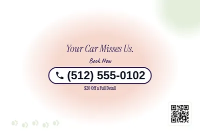 Soft watercolour · Phone Billboard: Your Car Misses Us.