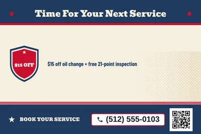 Vintage Americana · Checklist: Time For Your Next Service