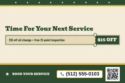 Vintage Americana · Coupon: Time For Your Next Service