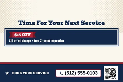 Vintage Americana · Offer Menu: Time For Your Next Service