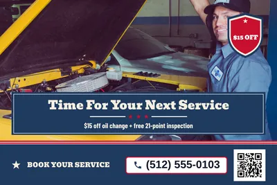 Vintage Americana · Photo Hero: Time For Your Next Service