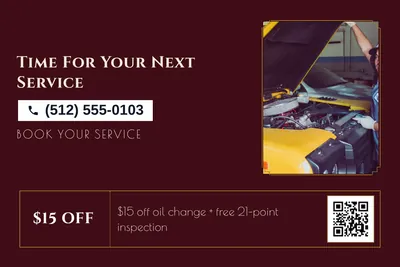 Art deco · Coupon: Time For Your Next Service