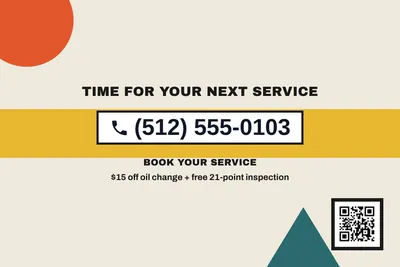 Bauhaus · Phone Billboard: Time For Your Next Service