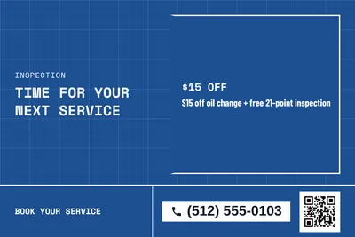 Blueprint · Checklist: Time For Your Next Service