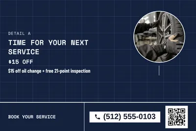 Blueprint · Photo Frame: Time For Your Next Service