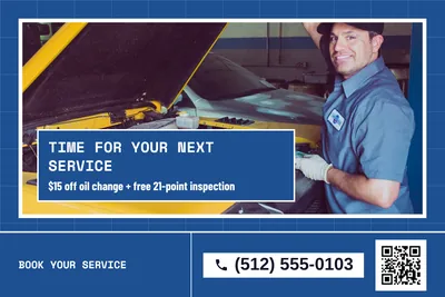 Blueprint · Photo Hero: Time For Your Next Service