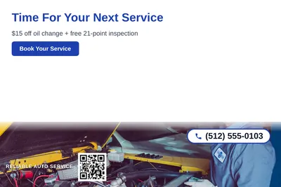 Clean Photo · Photo Bottom Strip: Time For Your Next Service