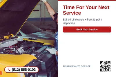 Clean Photo · Photo Left, Text Right: Time For Your Next Service