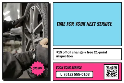 Comic pop · Photo Frame: Time For Your Next Service