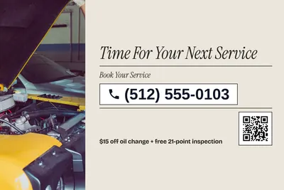 Contemporary · Phone Billboard: Time For Your Next Service