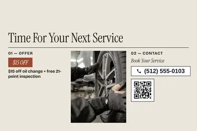 Contemporary · Photo Frame: Time For Your Next Service