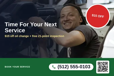 Local Offer · Photo Overlay: Time For Your Next Service
