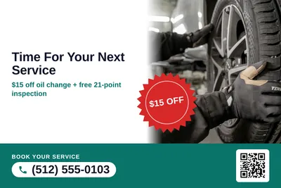 Local Offer · Seal and Photo: Time For Your Next Service