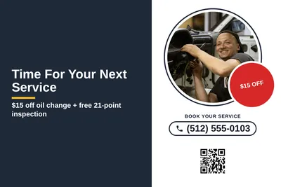 Local Offer · Split Panel: Time For Your Next Service