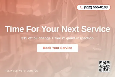 Modern Gradient · Centered Stack: Time For Your Next Service