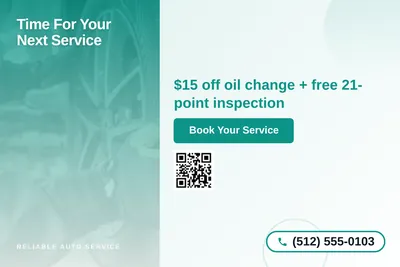 Modern Gradient · Side Stripe: Time For Your Next Service