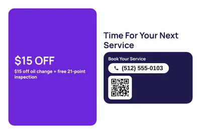 Modern · Big Offer: Time For Your Next Service