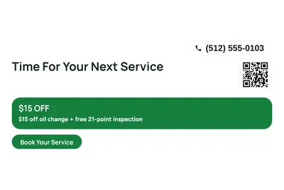 Modern · Offer Menu: Time For Your Next Service