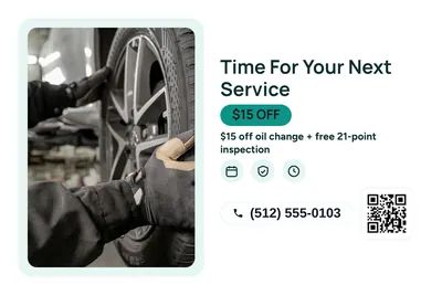 Modern · Photo Frame: Time For Your Next Service