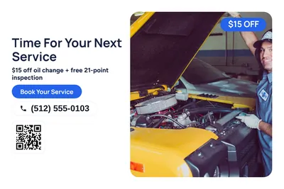 Modern · Photo Hero: Time For Your Next Service