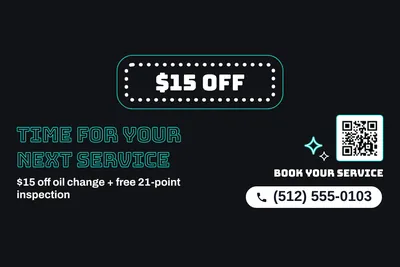 Neon night · Big Offer: Time For Your Next Service