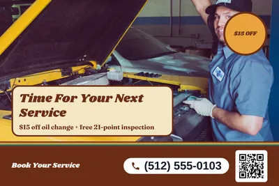 Retro 70s · Photo Hero: Time For Your Next Service