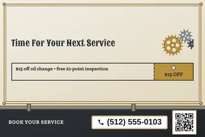 Steampunk · Coupon: Time For Your Next Service