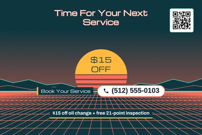 Synthwave · Big Offer: Time For Your Next Service