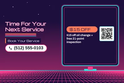 Synthwave · Checklist: Time For Your Next Service