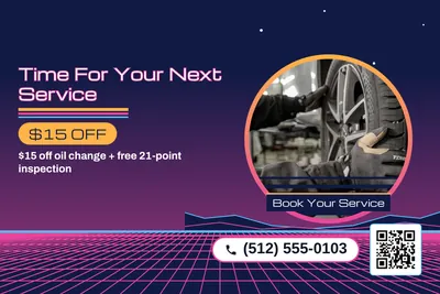Synthwave · Photo Frame: Time For Your Next Service