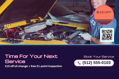 Synthwave · Photo Hero: Time For Your Next Service