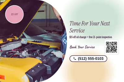 Soft watercolour · Photo Hero: Time For Your Next Service