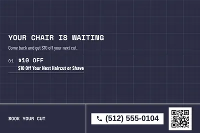 Blueprint · Offer Menu: Your Chair Is Waiting
