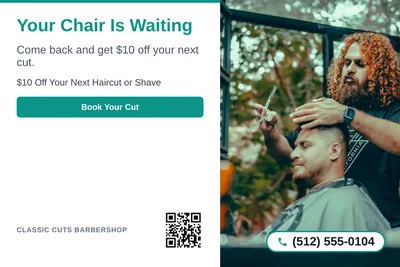Clean Photo · Text Left, Photo Right: Your Chair Is Waiting