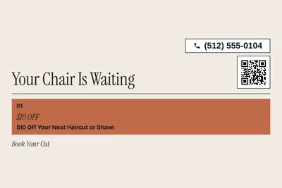 Contemporary · Offer Menu: Your Chair Is Waiting