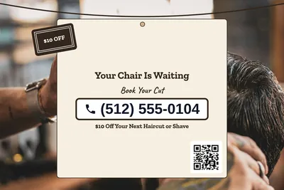 Kraft and stamp · Phone Billboard: Your Chair Is Waiting