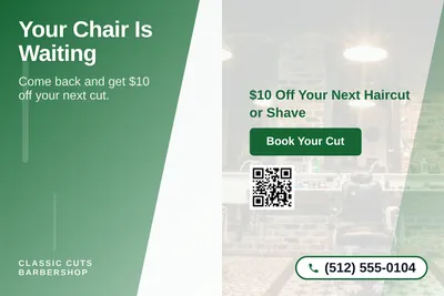 Modern Gradient · Diagonal Split: Your Chair Is Waiting