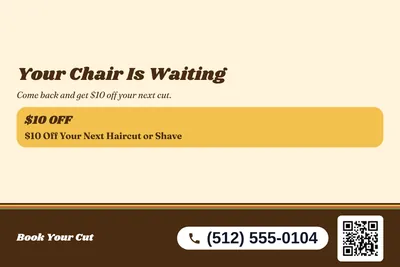 Retro 70s · Offer Menu: Your Chair Is Waiting