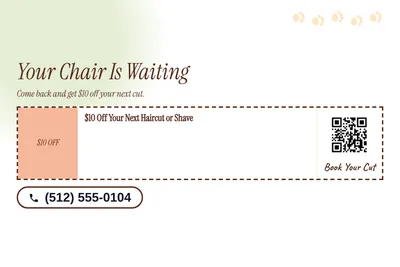 Soft watercolour · Coupon: Your Chair Is Waiting