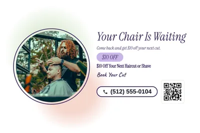 Soft watercolour · Photo Frame: Your Chair Is Waiting