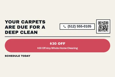 Bauhaus · Offer Menu: Your Carpets Are Due for a Deep Clean