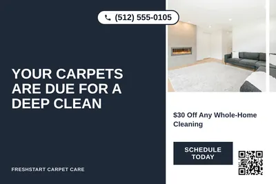 Bold Color Block · Vertical Split: Your Carpets Are Due for a Deep Clean