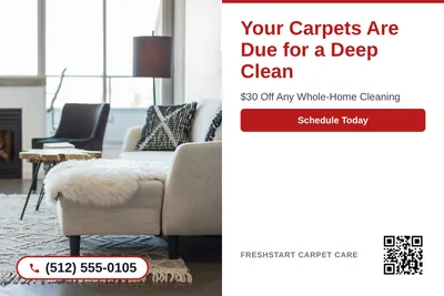 Clean Photo · Photo Left, Text Right: Your Carpets Are Due for a Deep Clean