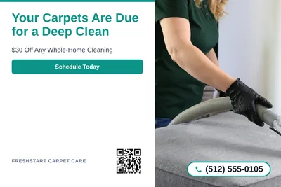 Clean Photo · Text Left, Photo Right: Your Carpets Are Due for a Deep Clean