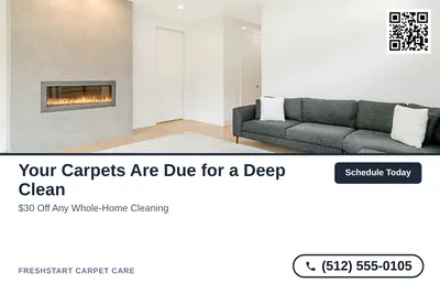 Clean Photo · Photo Top, Text Bottom: Your Carpets Are Due for a Deep Clean