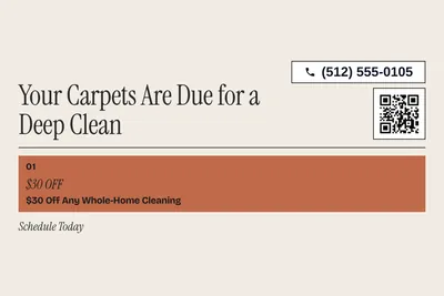 Contemporary · Offer Menu: Your Carpets Are Due for a Deep Clean